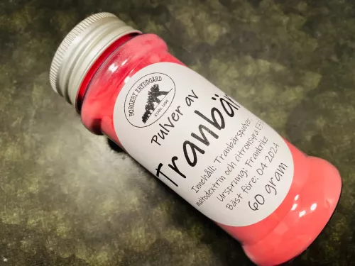 Tranbärspulver i burk (60 g)