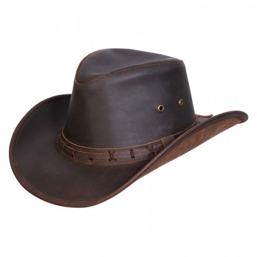 High Sierra Shapeable Leather Hatt Herr