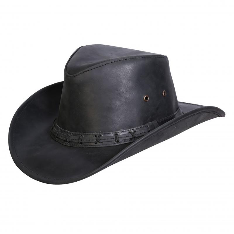 High Sierra Shapeable Leather Hatt Herr