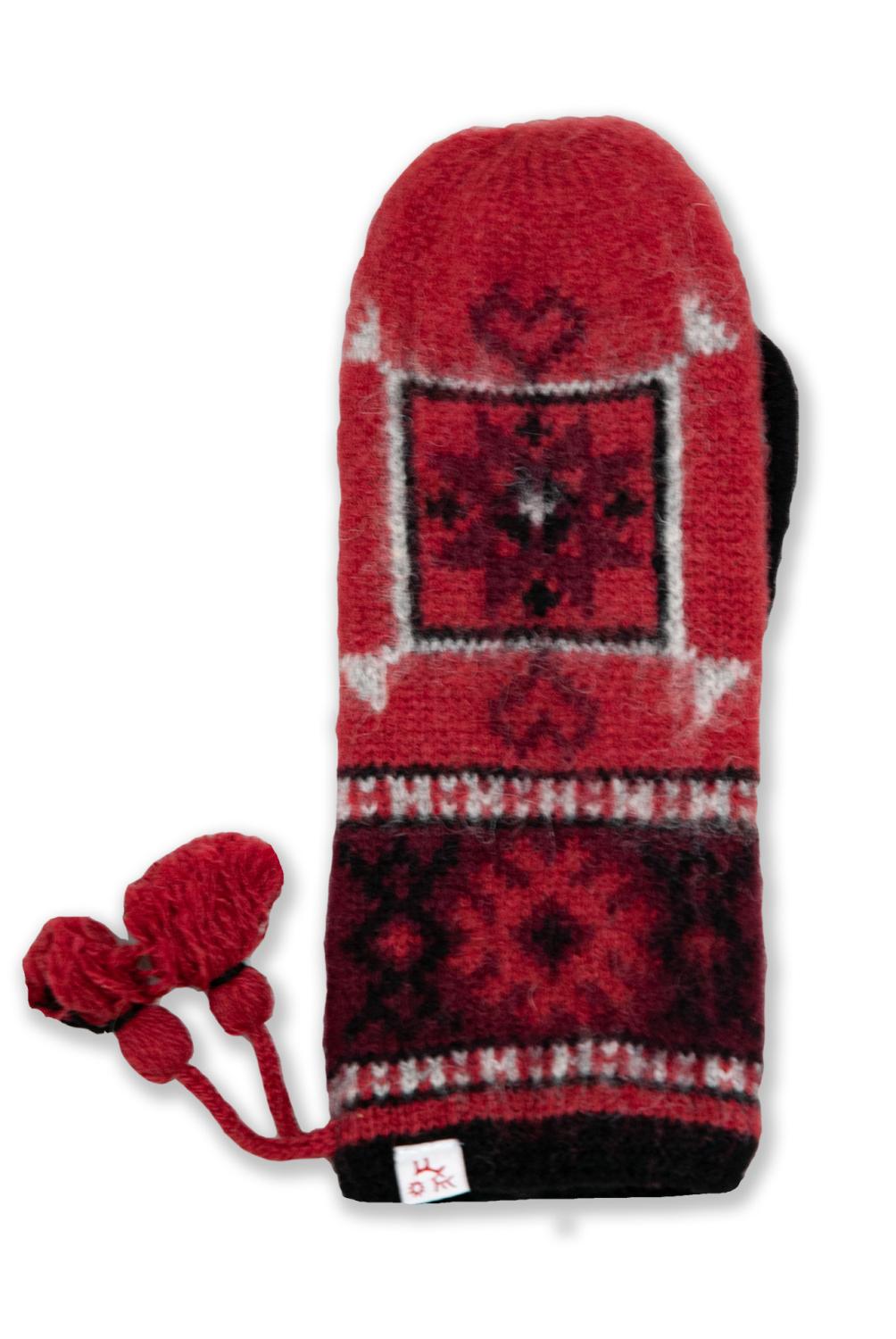 Mitten With Nordic Pattern in Wool - Buy Mittens Here!