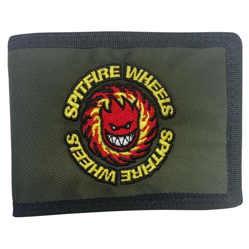 Spåitfire OG Fireball Bi Fold Wallet DK Green