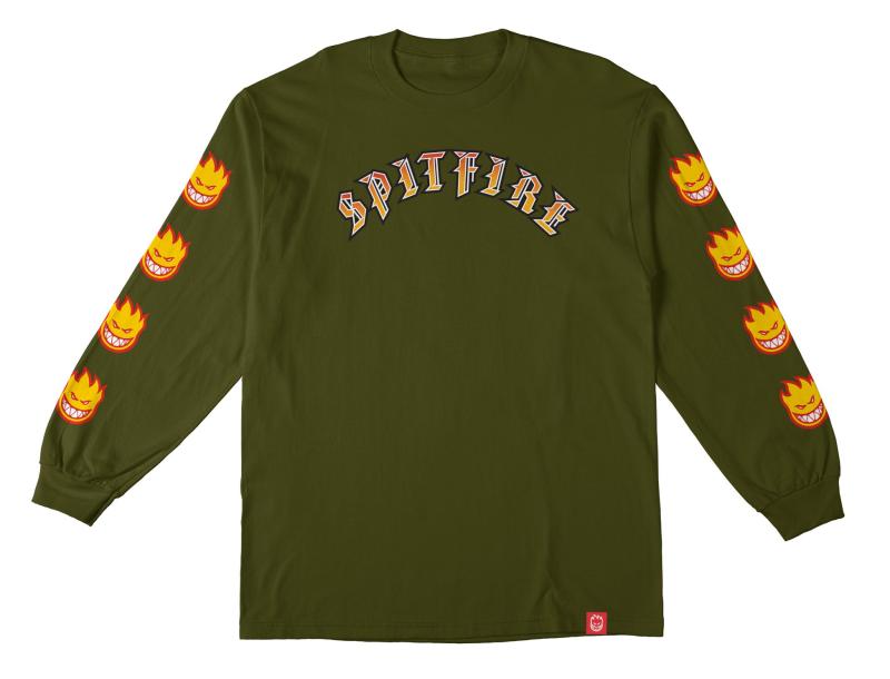 Spitfire Longsleeve Old E Military Green