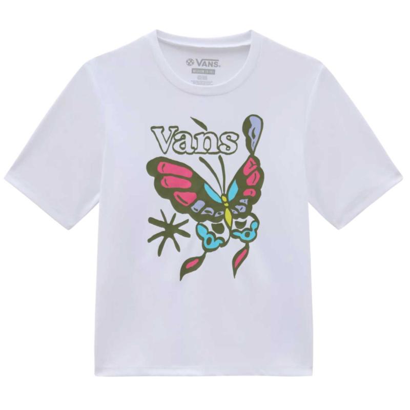 Vans Junior T-Shirt Butterfly Float Suns White