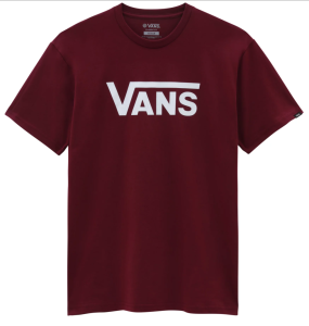 Vans T-shirt Classic BURGUNDY/WHITE