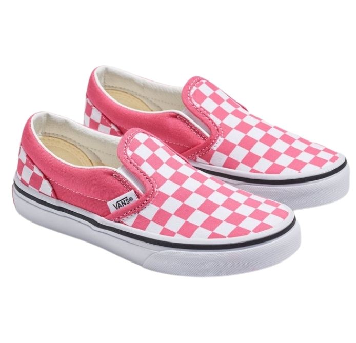 Vans Junior Slip-On Checkerboard Pink