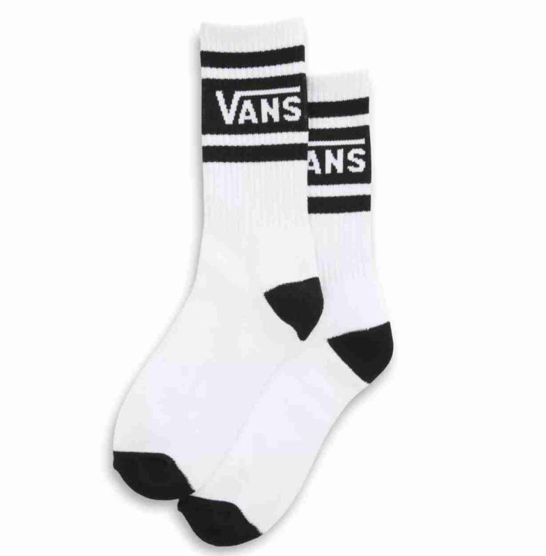 Vans Sock Junior Drop V Crew  BOYS (27-31, 1PK) White/Black