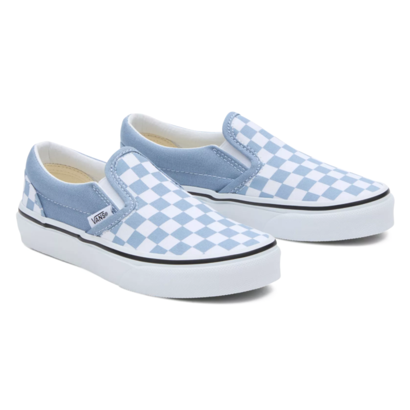 Vans Junior Slip-On Checkerboard Dusty Blue