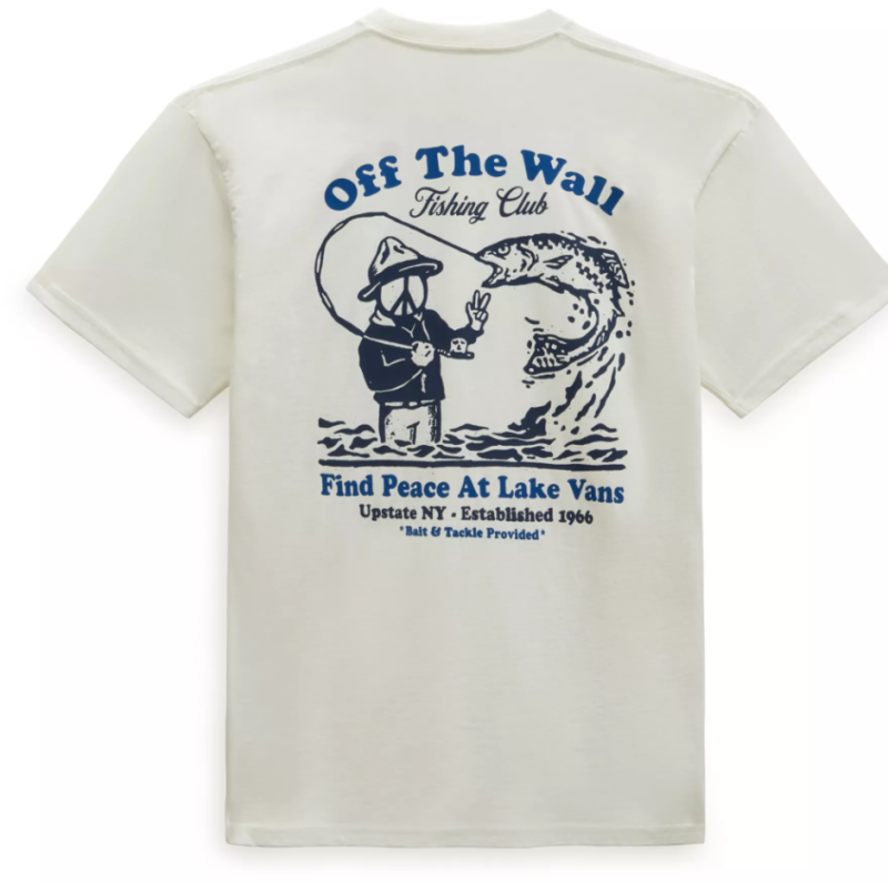 Vans T-shirt Fishing Club Pocket Marshmallow