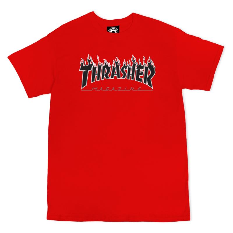 Thrasher Tee Flame Red