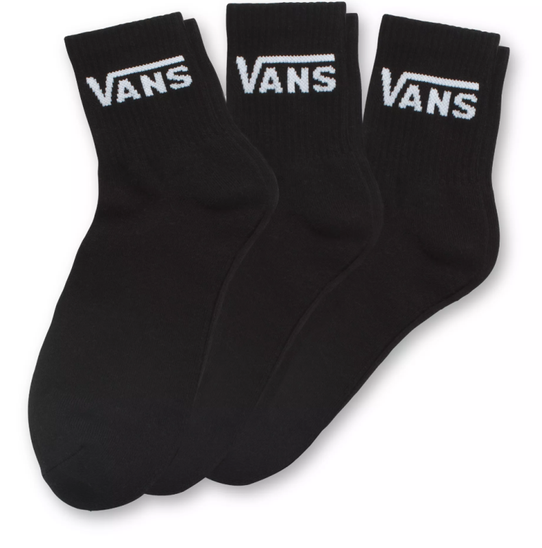 Vans Sock Half Crew Classic Black 3-pack