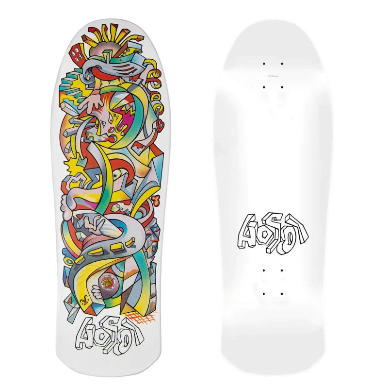 Santa Cruz Hosoi Picasso White Green 10,26