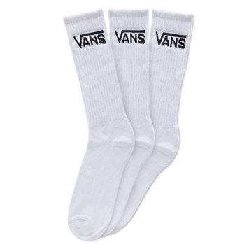 Vans Sock Classic Crew (9.5-13, 3PK) White