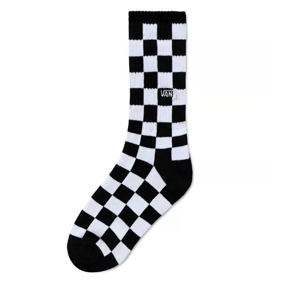 Crew Sock (1-6, 1PK), black-white check