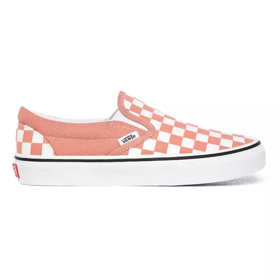 UA Classic Slip-On, (checkerboard) rose dawn/true 