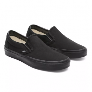 vans black and grey checkered slip ons