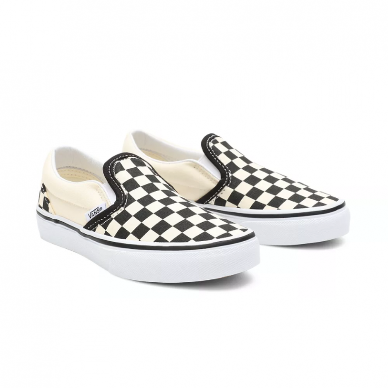Vans Junior Slip-On Checkerboard Black/White (28 (Us 11,5))