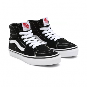 black and white high top vans junior