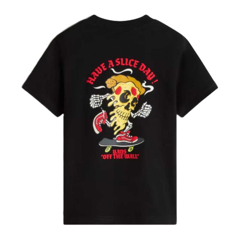 Vans Kids T-shirt Pizza Skull Black