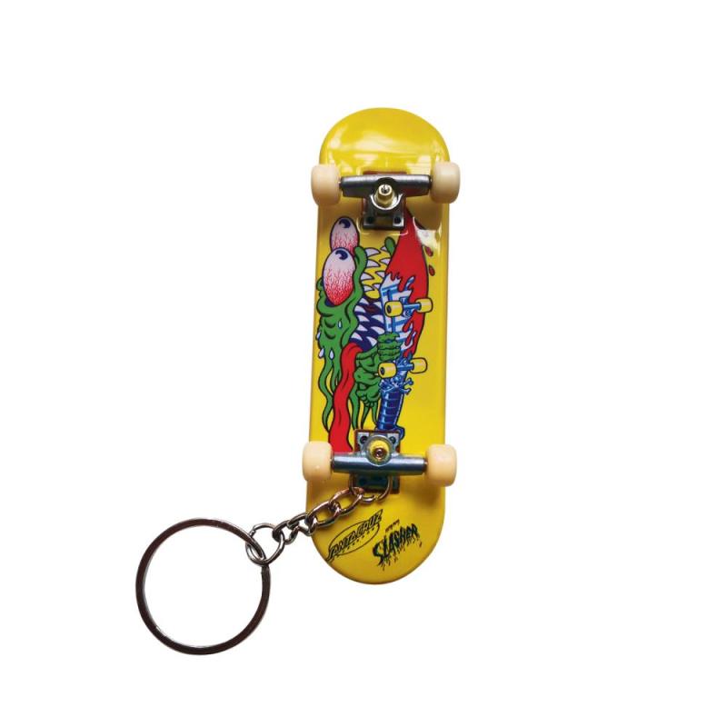 Santa Cruz Accessories Slasher Fingerboard Keychain Yellow