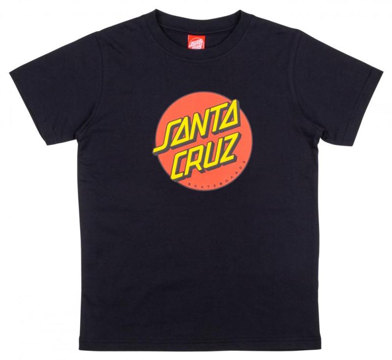 Santa Cruz Youth T-Shirt Youth Classic Dot Black