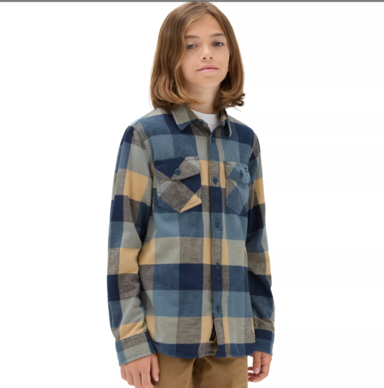 Vans Junior Shirt Box Flannel Bluestone