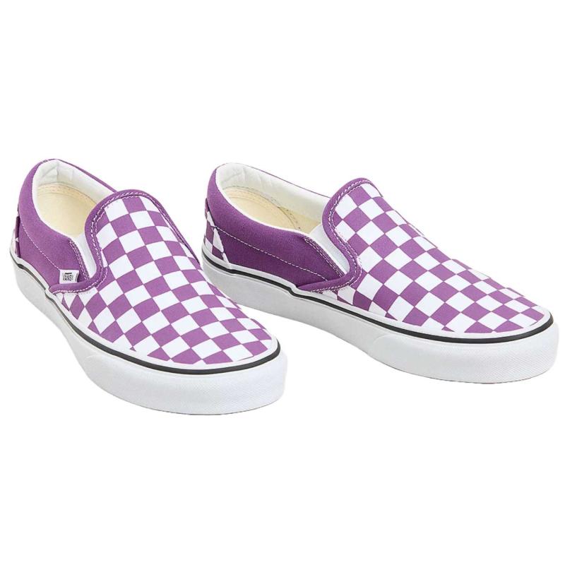 Vans Classic Slip-On Checkerboard Dark Purple