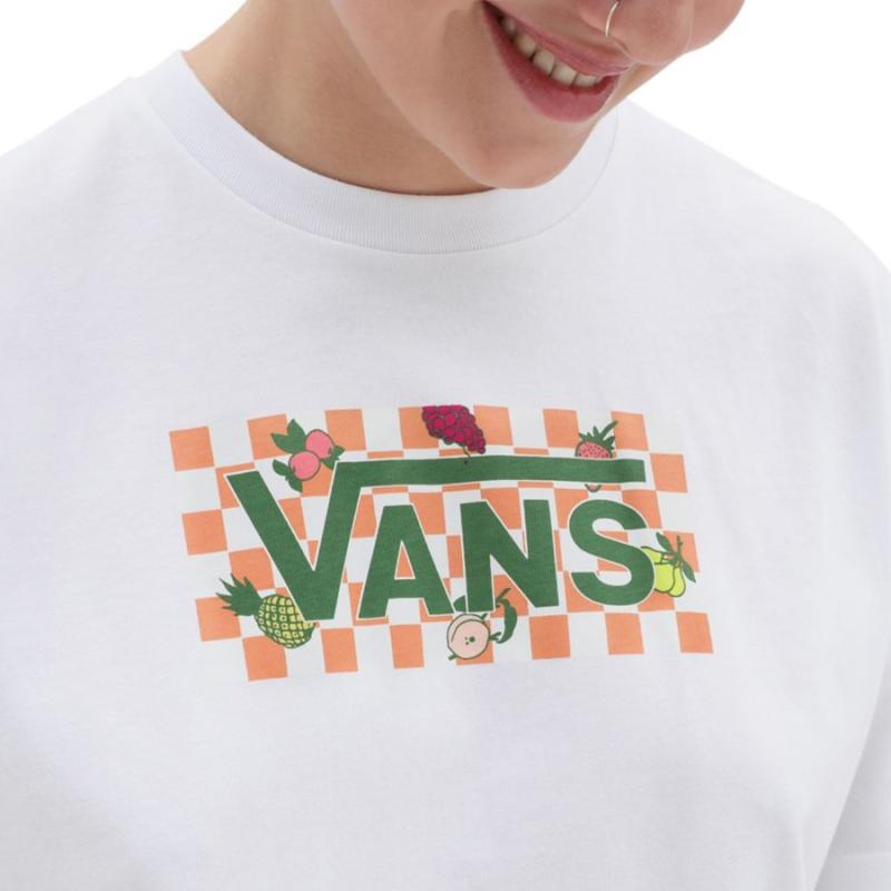 Vans T-shirt Fruit Checkerboard White