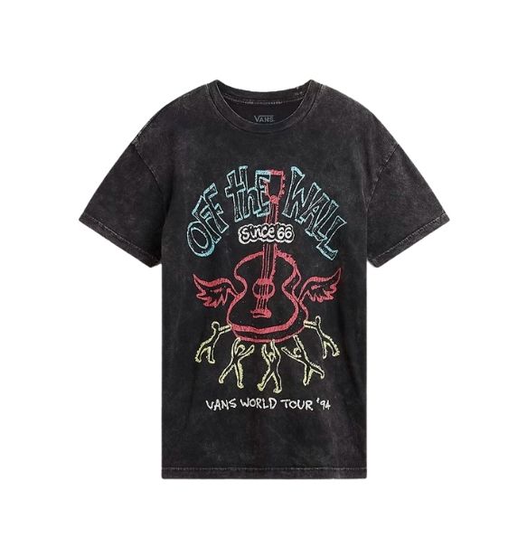 Vans T-shirt Guitar Solo Oversized Black