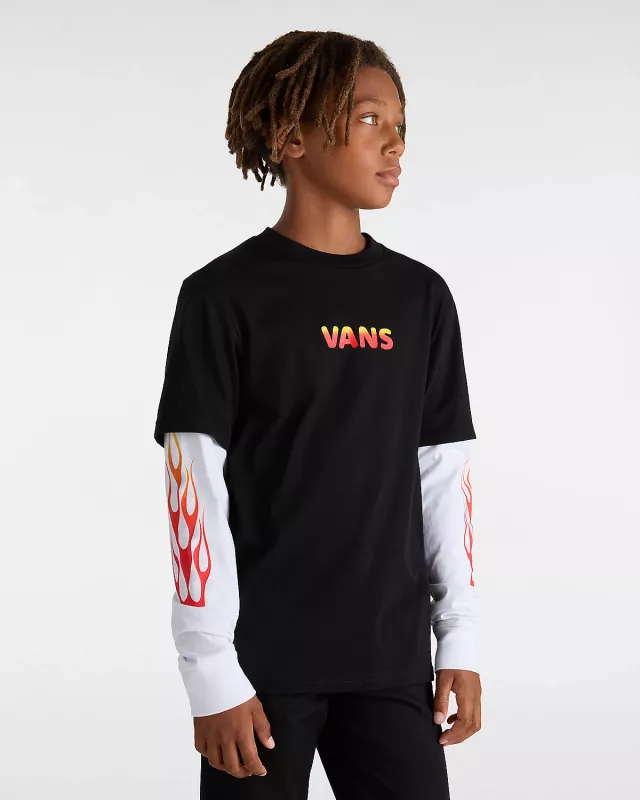 Vans TD Flame Thrower LS Black