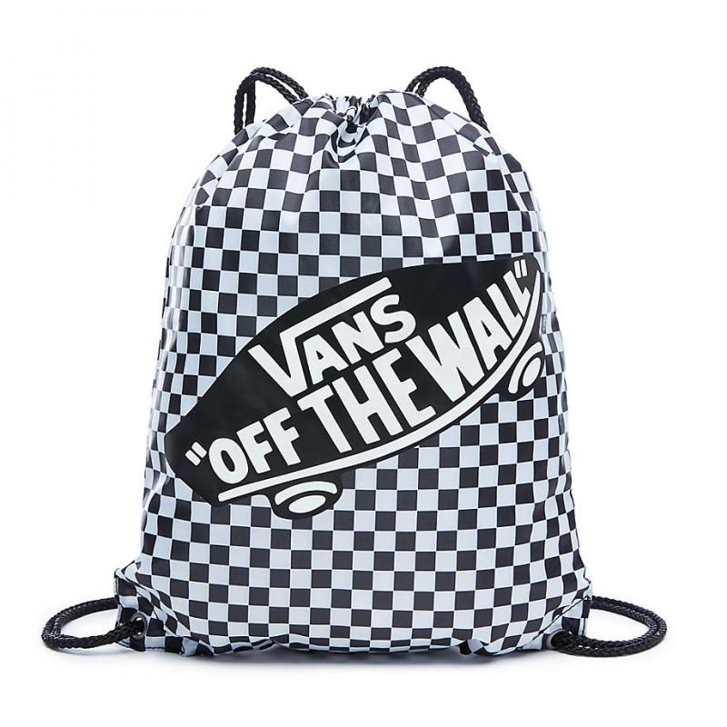 BENCHED BAG, black-white checkerboard