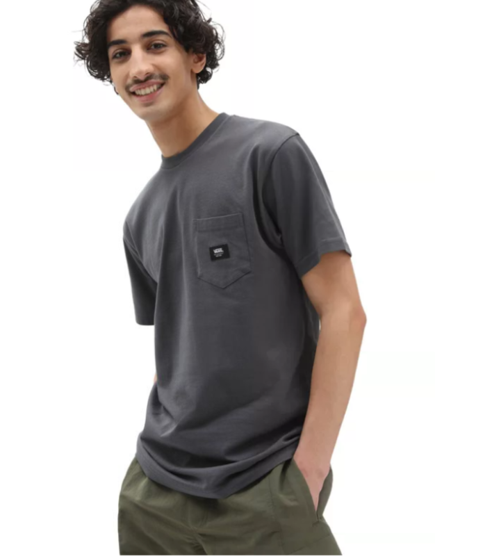 Vans T-shirt Woven Patch Pocket ASPHALT