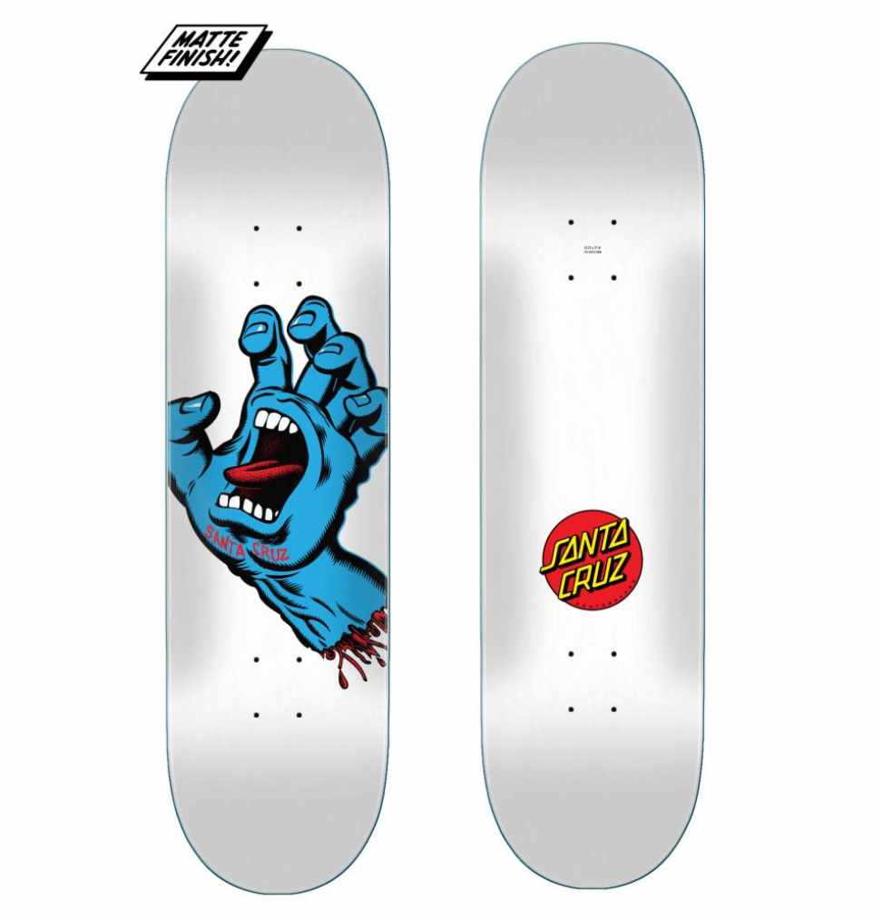 Santa Cruz Screaming Hand White 8,25