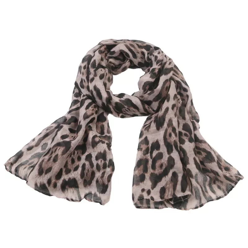 Scarf gepard brun