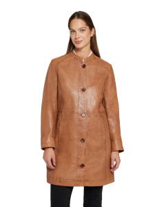 Skinnkappa Drew cognac