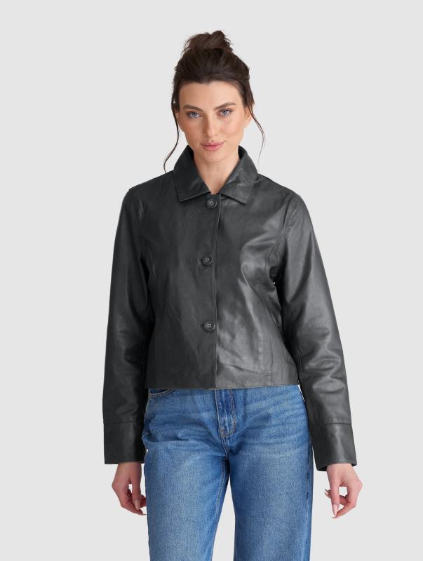 Skinnjacka Thea svart