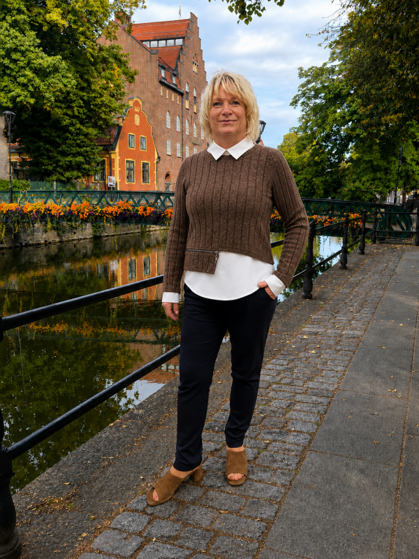Jumper/Blus 2 i 1 brun