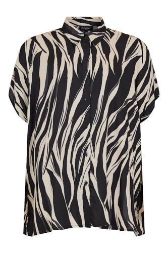 Blus svart oversize