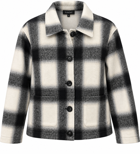 Jacka svart rutig