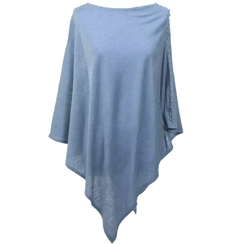 Poncho  jeansblå