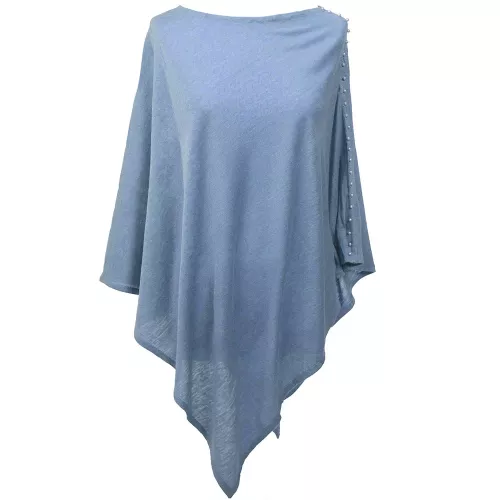 Poncho  jeansblå