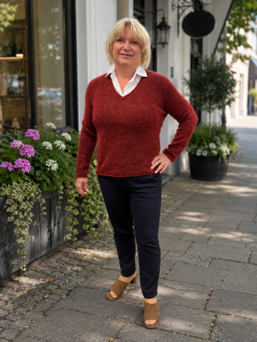 Jumper vinröd Serre