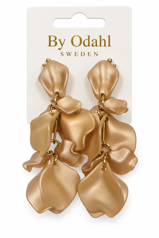 Örhänge clips silk beige