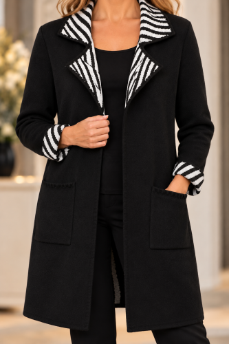 Kofta svart-vit