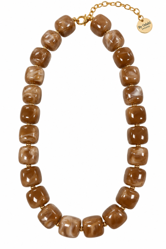 Halsband marmor nougat
