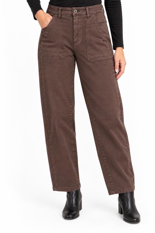 Jeans barrel choco
