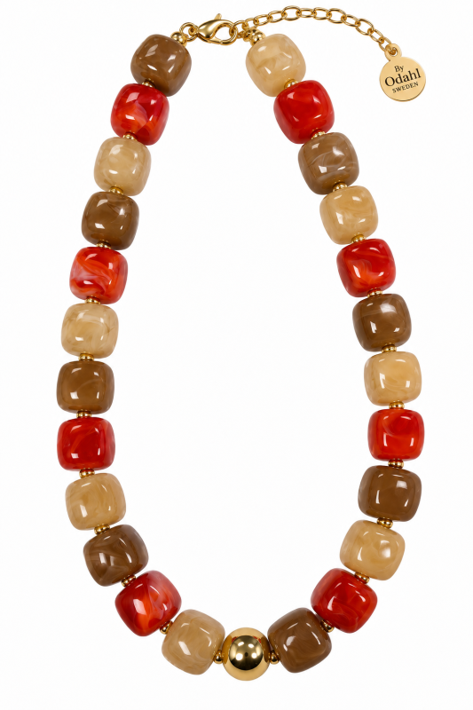 Halsband mix beige,tegel,nougat