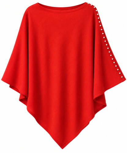 Poncho röd