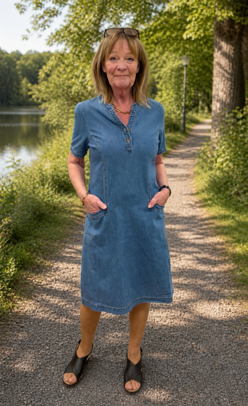 Klänning denim
