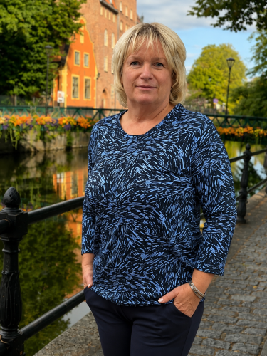 Topp marin mönstrad