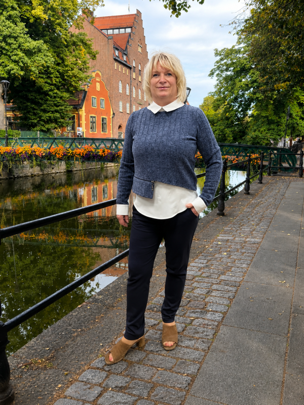 Jumper/Blus 2i1 blå